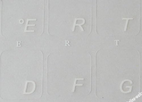 Brazilsko-portugalske naljepnice s bijelim slovima na tipkovnici prozirne za prijenosna računala stolnih tipkovnica