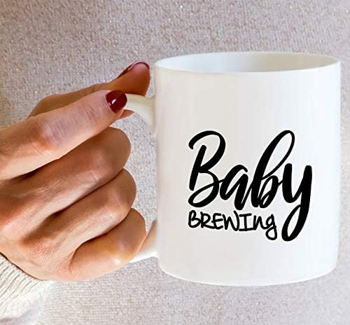 Retreez Smiješna šalica - Baby Brewing 11 oz keramičke šalice za kavu - smiješne, sarkazam, sarkastične, motivacijske, inspirativne,