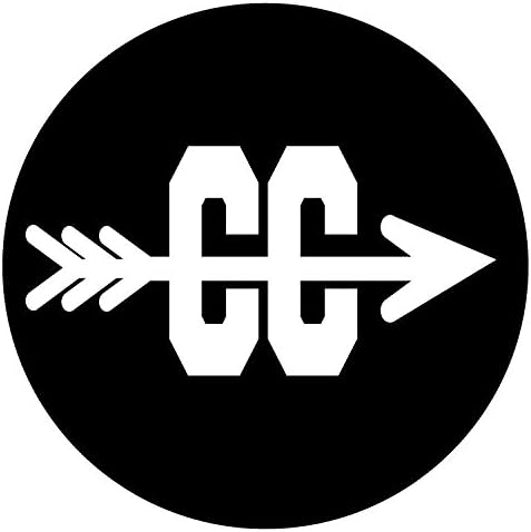 Cross Country 3 Okrugli naljepnica u boji - crno