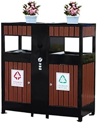 Lyly galvanizirana kanta za smeće s 2 uklopljive unutarnje kante, vanjska/zatvorena pravokutna kanta za recikliranje za kupaonicu,