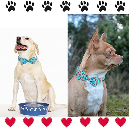 Jedinstveni stil šape Majčin dan o ovratnik za pseće kravate plavo srce štene ovratnik Najbolji poklon za male srednje velike