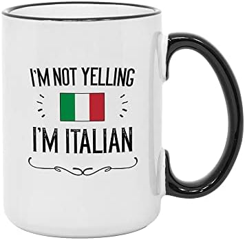 CASITIKA SMIJESKE ITALIJSKE PRIDE KOLESE. 11 oz keramika Italija zastave novitet šalica. Ne vičem da sam talijanski.