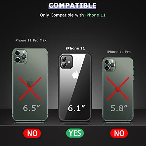 Amizee kompatibilan s iPhoneom 11 futrolom bez žurbe kristala za zaštitni poklopac za zaštitni poklopac tanki telefon za