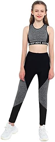 Moily Girls dvodijelni atletska odjeća vrh kratkih rukava s plijenom kratkim hlačama za gimnastiku/ples/sport