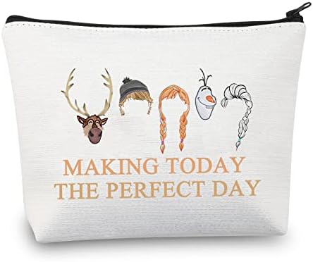 Levlo The Frozen film kozmetička torba Smrznuti obožavatelji Poklon čineći danas savršeni dan za šminkanje, torba s patentnim