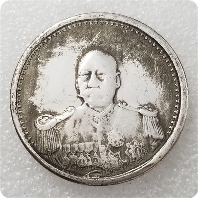 Antikni zanati zadebljaju dvostruku zastavu komemorativni novčić srebrni dolar 0275