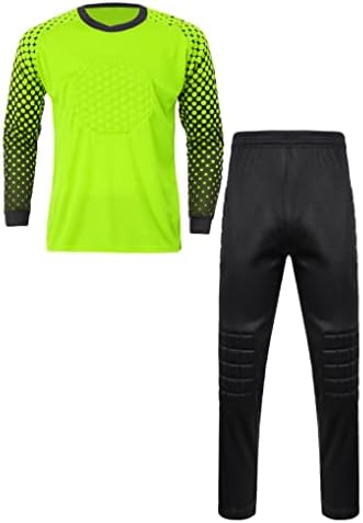 Hansber Youth Boys Football Tracksuit nogometni golman Jersey Uniforma podstavljenih golmana s hlačama s aktivnom odjećom