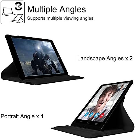 Fintie rotirajuća futrola za iPad 4. generaciju, iPad 3. gen, iPad 2 9,7 inčni tablet - 360 stupnjeva rotirajući pametni