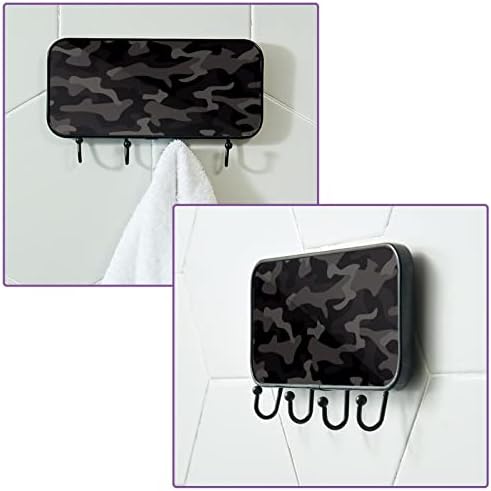 Ljepljive kuke od nehrđajućeg čelika ručnika kaputa zidne kuke zaglavljene u kupaonici ili kuhinjskoj kamuflažini camo siva