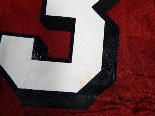 2002 San Francisco 49ers Derrick Deese 63 Igra izdana Red Practice Jersey 3xl 7 - Nepotpisana NFL igra korištena dresova