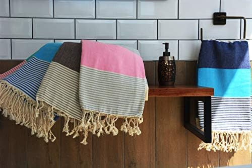 Turski ručnik na plaži Peshtemal pokrivač - %100 pamučnih ručnika za kupanje, teretanu, bazen, spa i sauna, set od 6