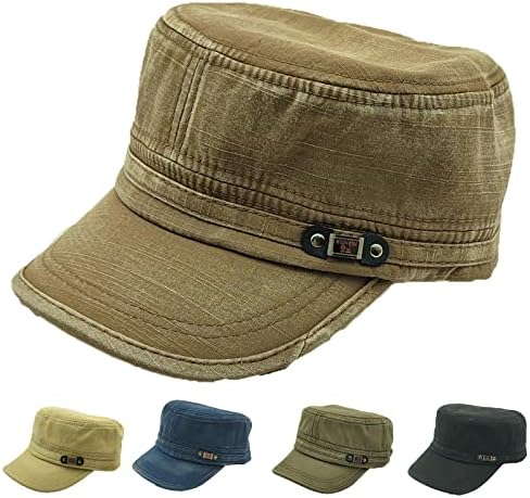 Kadetska vojska kapica Vintage oprana pamučna twill ravni gornji šeširi Podesivi Snapback bejzbol kape za muškarce žene žene