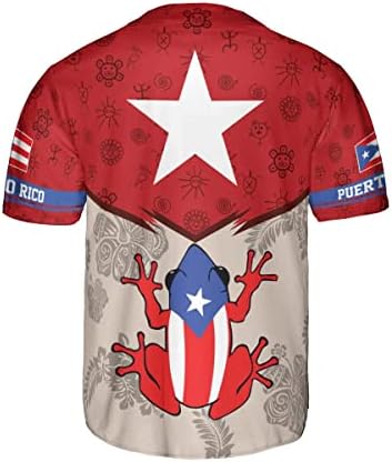 VICTION PERSORIFIRANI IME POerto Rico Baseball Jersey, dres za bejzbol Puerto Rico za muškarce, Portoriko zastave Jersey