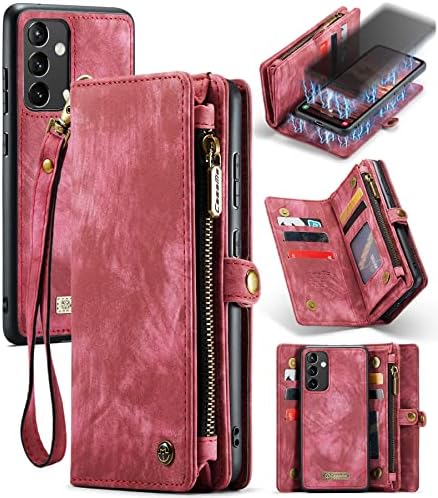 Zaštitna Futrola za flip telefon, torbica za novčanik od 554 5 inča, 2 u 1, odvojiva Premium kožna torbica s magnetskim patentnim