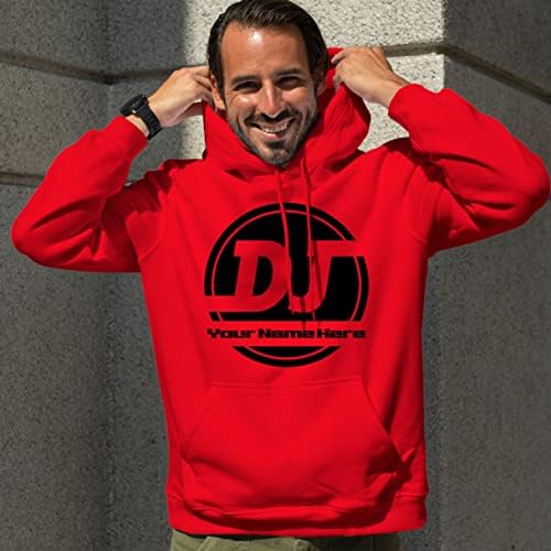Bang U ureda odjeća Personalizirani DJ logotip kapuljače - Dodajte svoje ime - Unisex MC Music Hoodie
