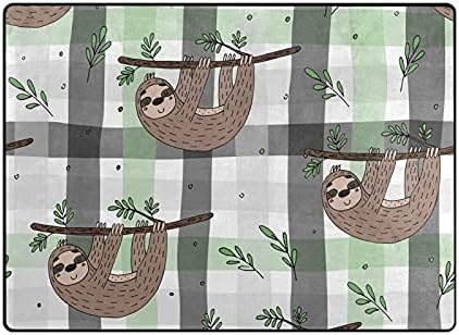 Baxiej Doodle Sloth Veliki mekani prostirki prostirke vrtića prostirka prostirka za djecu koja se igraju spavaća soba dnevna