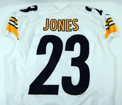 2013 Pittsburgh Steelers Felix Jones 23 Igra je koristio White Jersey DP07930 - Nepotpisana NFL igra korištena dresova