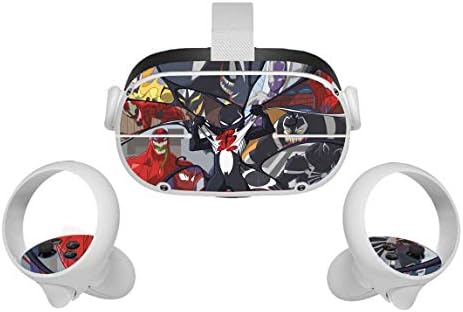 Amala Naidu crni pauk film Oculus Quest 2 VR slušalice i kože Kontrolera, vinilna naljepnica koža za VR slušalice i kontrolera,
