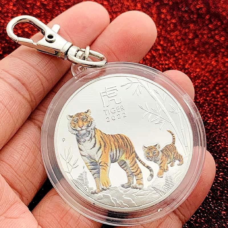 Australija 2022. Zodijak Tiger Godina životinja tigar Baby Baby Silver, prigodno komemorativna medalja Novogodišnji poklon
