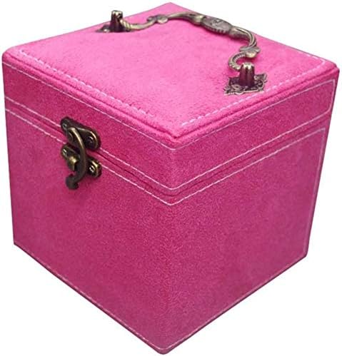 Kutija za skladištenje nakita Flanel Box Box Flanel Tri sloj kreativni mali nakit flanel kutija za pohranu kutija nakit zaslon