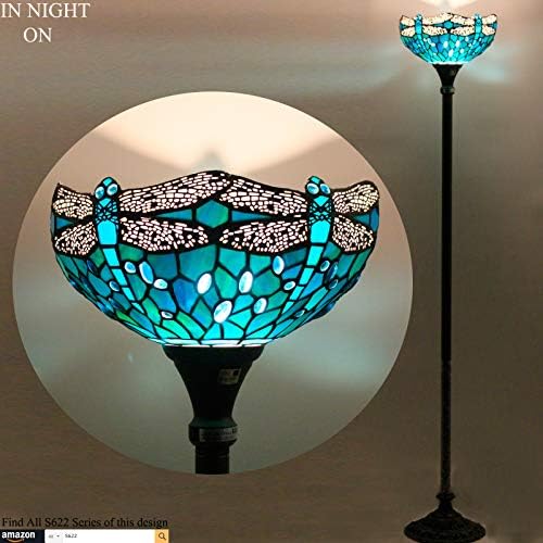 Tiffany serija svjetiljki obojena staklena lampica Ukrasna dnevna soba spavaća soba