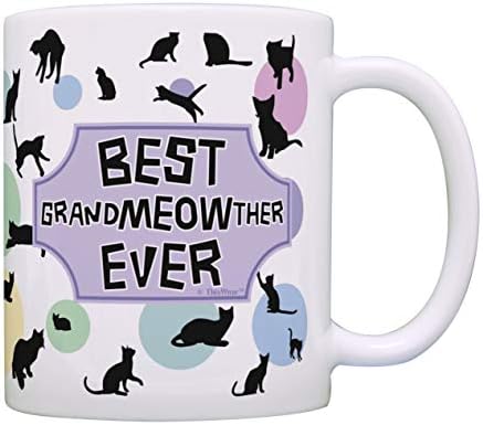 Mački tematski pokloni Najbolji baka mačje šalica mačje povezane poklone mačka baka šalica čaj za kavu multi
