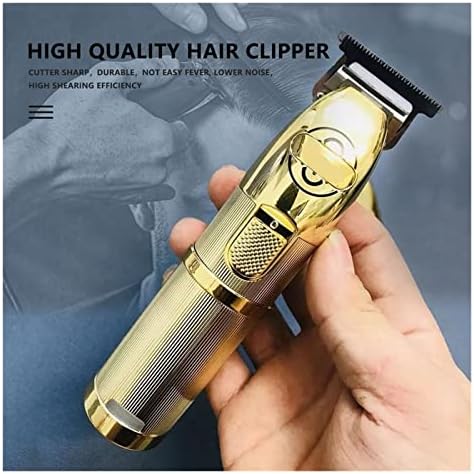 Wakaip bežični klip za kosu za brijač profesionalni frizerski salon blijede obrijati brada trimer set u zlatnoj boji