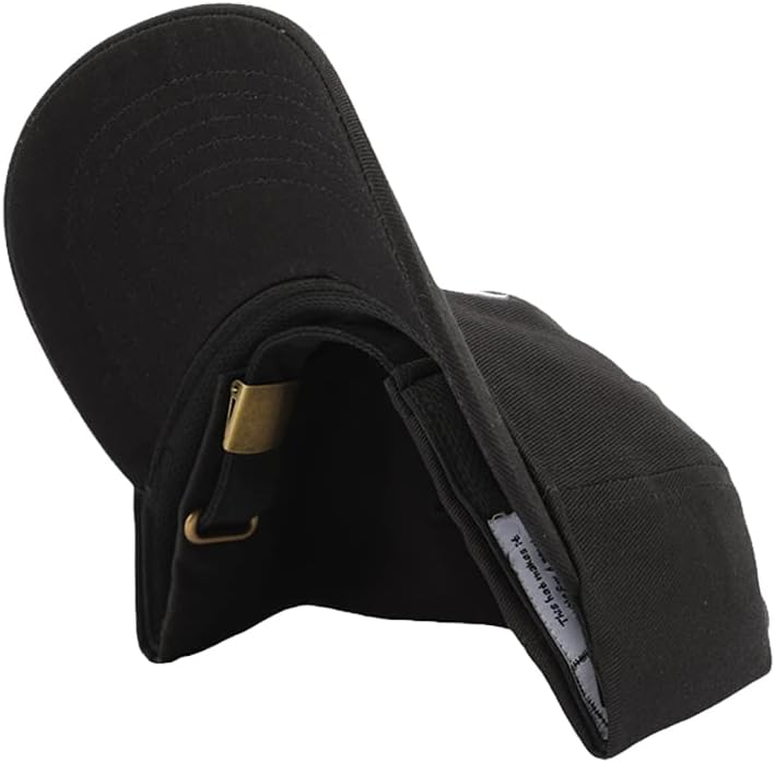 Sixhats Crna strelica tata šešir | Jedna veličina odgovara svima | Podesivo | Tata šeširi za uzrok, crni, x-mall-medium
