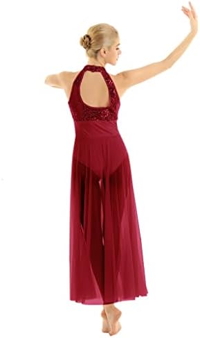 n/a žena ritmička gimnastička baleta baleta tutu suknja suknja za odrasle šljokice sjajne mrežice lirička balska duga maxi