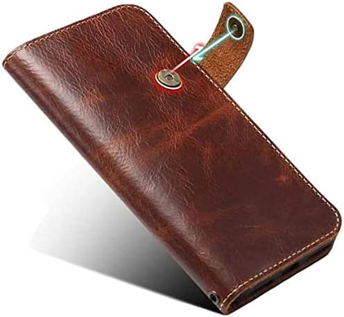 Torbica za novčanik od 13 dolara, torbica od kravlje kože s preklopnim poklopcem od uljnog voska, stalak za telefon s držačem