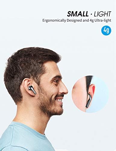 Tiksounds bežični uši, Bluetooth slušalice s mikrofonom, IPX7 vodootporni, 35h reprodukcija s LED zaslonom snage, visoko-vjernih
