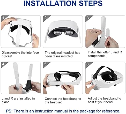 Rumbloo podesivi remen za glavu za Oculus Quest 2, zamjena za elitni remen s jastukom za sluh, udoban zaštitni traka za glavu