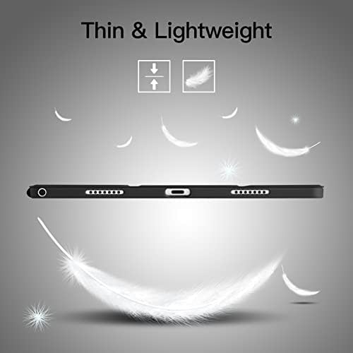 Leijue Clear Slučaj za Samsung Galaxy Tab A8 10.5 2022, akrilni prozirni stražnji poklopac, Ultra Slim Triflold Stand PROVEN