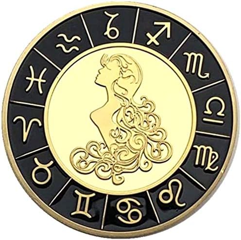 Sjedinjene Države dvanaest zviježđa Dijamantni novčić Zlatni prikupljanje Djevice prikupljanje novčića feng shui želja za