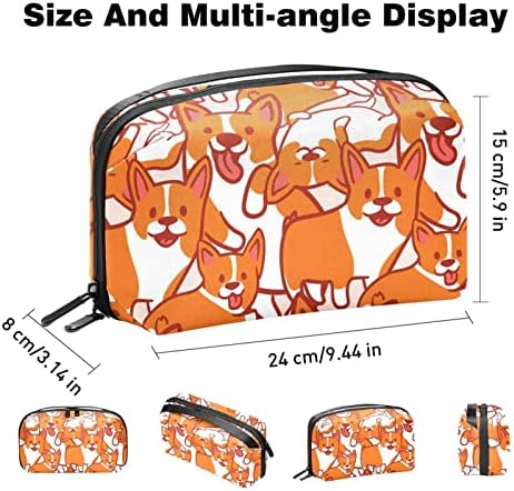 Organizator elektronike, Animal Corgi Dogs Slatki mali organizator za putnički kabel, torba za kompaktnu tehnološku torbu