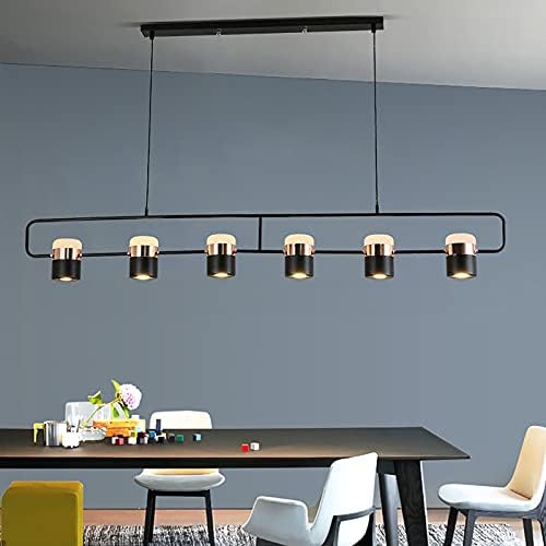 OMOONS svjetla za blagovaonice, američka moderna svjetla za stolove, rotirajuće LED lusteri, nordijski jednostavni kreativni