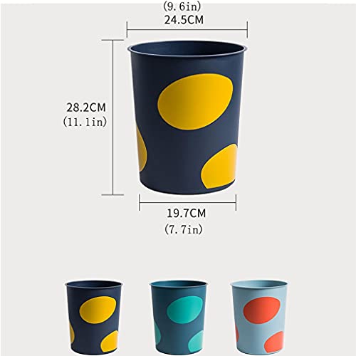 Kante za smeće bucket ispisana kanta za smeće za kućanstvo dnevni boravak ormar košara za otpadni papir kontrastna boja Val
