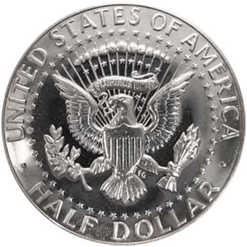 1969. S srebrni dragulj dokaz Kennedy pola dolara US COIN