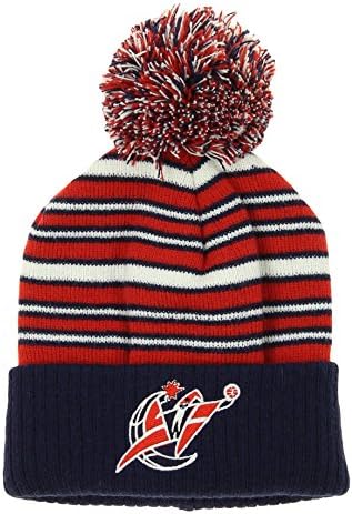 Outerstuff NBA mališani Washington Wizards manžeti pletenim šeširom s pom, crvenom i plavom