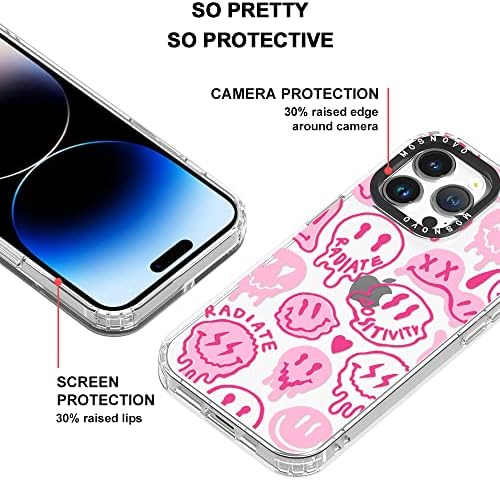 Monovo kompatibilan s iPhone 14 Pro Max slučajem, [BufferTech 6,6 ft Drop Impact] [Anti Peel Off Tech] Clear TPU BUMPER PELEFON