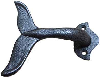 Cfopiryx zidne kuke teška, ukrasna od lijevanog željeznog kita rep nautički zidni kaput kuka usluga viseća kukača trgovina