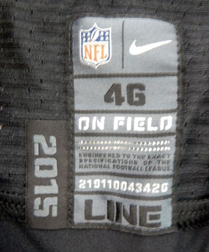 2015 San Francisco 49ers prazna igra izdana crni dres u boji 46 dp30123 - nepotpisana NFL igra korištena dresova