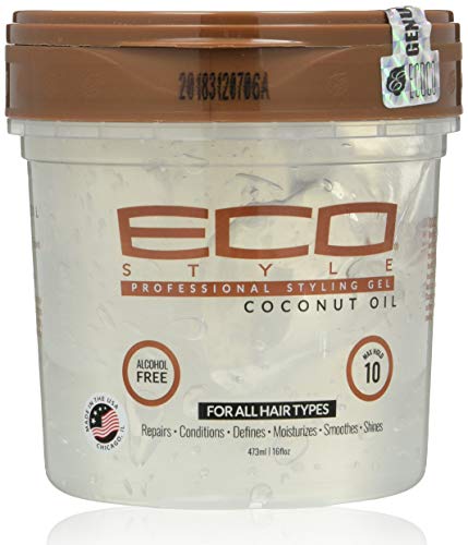 Eko stil gel kokosovog ulja - dodaje sjaj i vlaži kosu - bez težine i superiorno zadržavanje - sprječava lomljenje i podijeljeni