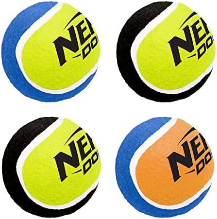 Nerf Dog 2,5in Squeak Tenis Ball 4-Pack, Plava