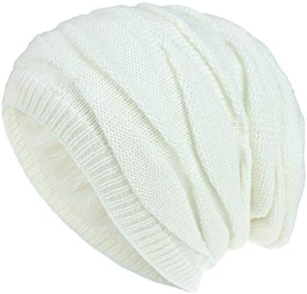 Pleteni šešir zimski plišani unisex topli čuvaju šešire pamučno skijanje modne bejzbol kape šeširi
