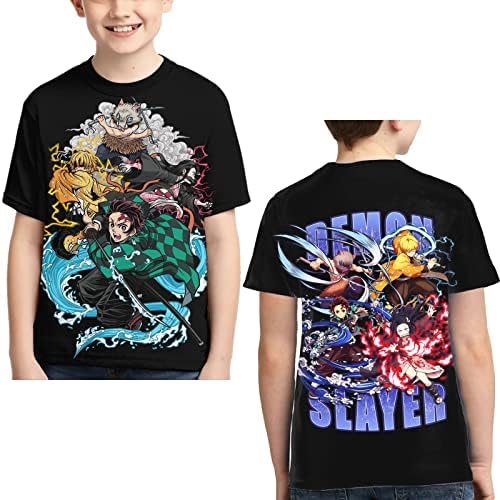 Majice kratkih rukava za dječake i djevojčice, anime majice za mlade za igranje