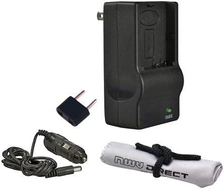 Olympus Evolt E-420 Off Camera 'Inteligent' AC & DC Rapid Charger + NWV izravna krpa za čišćenje mikrovlakana.