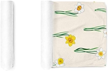 Vantaso žuti proljetni narcisi cvjetovi ručni ručnik za kupaonicu kuhinjski ručnici Mikrofiber ručnik za kupanje jelo za