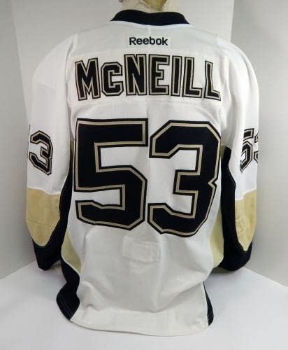2013-14 Pittsburgh Penguins Reid McNeill 53 Igra izdana White Jersey 58 DP30807 - Igra se koristi NHL dresovi