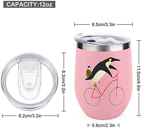 Biciklistički pingvini šalica vakuuma vakuuma izolirana šalica kava od nehrđajućeg čelika putnička boca 12 oz s poklopcem